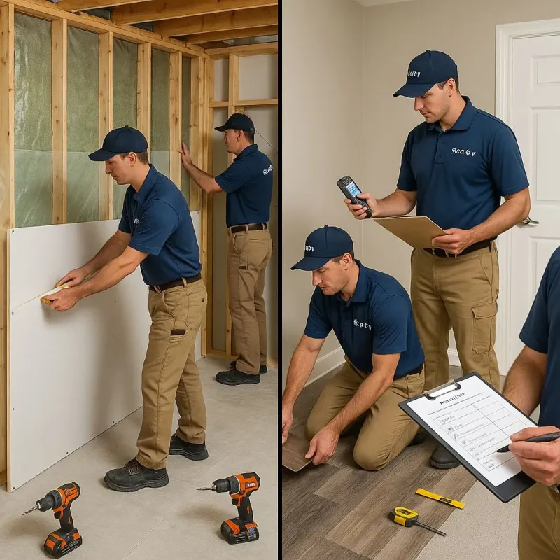 Repairs and Reconstruction process in North Syracuse, NY
